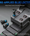 Heavy Duty Red Dot Sight Screw Kit With Multiple Size Mounting Hardware For Pistols And Optics Drop In Setup showcasing secured optic screws with pre-applied blue loctite.