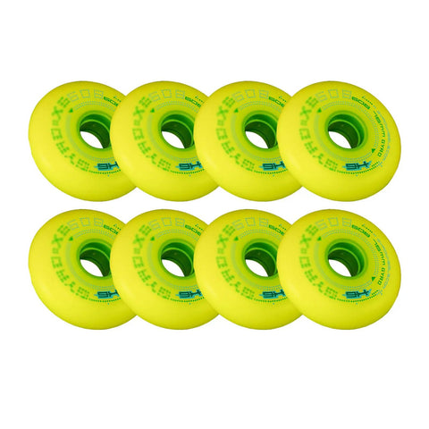 Inline Skate Wheel Set Eight Pack With 72Mm 76Mm And 80Mm Options 84A Hardness Wear Resistant Outdoor Indoor Replacement Wheels
