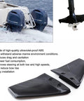 Hydrofoil Stabilizer Kit for Outboard and Stern Drive Boats fits 4 to 50 HP with UV proof ABS construction shown with features
