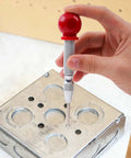 5 Inch Automatic Center Punch For Metal With Adjustable Impact Spring Loaded Design used to mark hole on metal box.
