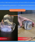 Hella Tough Self Adhesive Roof Tape With Thick Aluminum Foil Backing And Heavy Duty Bitumen Waterproofing Membrane Roll For Asphalt Shingles and Busted House Leaks Plus Pro Grade DIY Repair Underlayment shown in heat and freeze resistance tests.