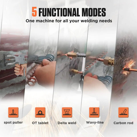 Beast 110V 3500W Spot Welder Dent Puller with five functional welding modes for iron sheet metal repair