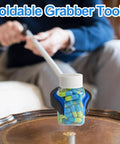 6 Pack 32 Inch Heavy Duty Trash Grabber Reacher With Ergonomic Handle And Non Slip Grip in use picking up pill bottle