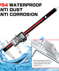 Electronic Digital Caliper With 6 Inch Range And Ultra Accurate Vernier Caliper For Inches Millimeters And Fractions in water