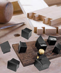 Dovetail Jig Guide With Eight Magnetic Modules Pro Grade For Woodworking Precision Layout And Marking shown with wood pieces