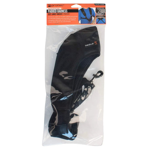 Deluxe Saxophone Harness With Metal Trigger Snap For Easy Quick Release Large A306M Black Comfy Shoulder Support That Distributes Weight For Neck Relief And Smooth Front Webbing Slide