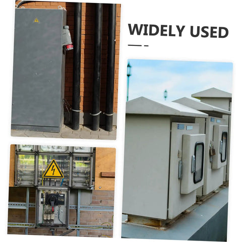 Heavy Duty Weatherproof Wall Mount Electrical Distribution Box for Industrial Use with Steel Enclosures and Easy Access Panels