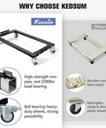 Comparison of Beast Of A Heavy Duty Furniture Dolly With Reinforced Steel Frame 2200 Lbs Capacity Four Wheel Cart With Brakes to other model
