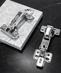 No-Fuss Wide Opening Cabinet Hinges Set With Two 165 Degree And Two 135 Degree Soft Close Concealed European Hinges