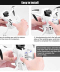 Hands installing Drone Landing Gear Extension Kit Lightweight Elevated Protector For Mini Drones Adds 2cm Height And Reduces Ground Impact