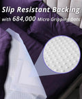 Heavy Duty Overnight Incontinence Bed Pads For Adults, with slip resistant backing and micro gripping dots on a bed.