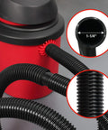 Badass Dust Free Drywall Hand Sander With Comfortable Soft Rubber Handle And Six Point Five Foot Vacuum Hose, showing 1-1/4 inch vacuum hose attachment.