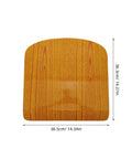 Built Different Orange Wood Stool Seat Repair Board Heavy Duty Chair Replacement Panel with dimensions 36.5cm x 36.3cm.