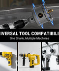 Heavy Duty 20 Piece Carbide Hole Saw Kit 1/2 To 2-1/8 Inch With Titanium Pilot Drill and Wrench compatible with multiple tools.