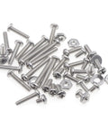 Top Shelf Three Zero Four Stainless Steel SixThirtyTwo Unc Phillips Pan Head Screw Hex Nut And Flat Washer Assortment Kit with assorted fasteners.