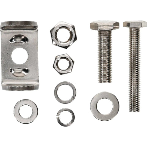 Stainless hardware for Beefy LED Combine Work Light 12V Flood Replacement For Case IH Tractors, including bolts and washers.