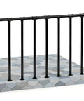 Heavy Duty Metal Deck Railings Kit With Balusters For Porch And Balcony Easy Install Outdoor Wrought Iron Flat Rail System