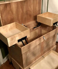 Solid Built One Pair 10 Inch Gas Lift Hinges For Coffee Tables Hella Smooth Motion Handles 100 Pounds, shown on wooden storage chest.