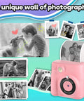 6 Rolls Kid Friendly Instant Photo Printer Paper Bundle For Mini Cameras 4x2.2 Inch Thermal Paper Refill Safe Odorless No Toner Each Roll Prints About 124 Photos Great For Kids Crafts And Scrapbook Fun, mini camera paper rolls