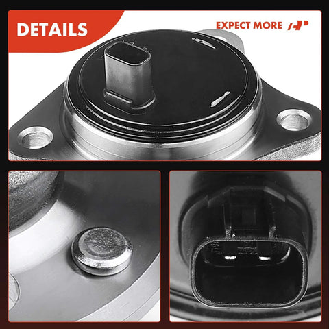 Close-up of Rear Right Wheel Bearing and Hub Assembly with ABS and 5 Lug for Toyota Camry 2002 to 2011 Highlander 2001 to 2003