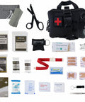 Trauma Ready First Aid Kit Pouch With MOLLE Tourniquet And 4 Inch Israeli Bandage EMT Style Survival Gear