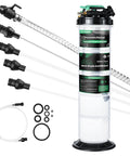 9.5 L Oil Extractor Pump All In One Kit For Cars And Boats with hoses, extension tubes, and guide for fluid change