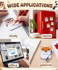 Dope 24 Pack Cartoon Animal Sticky Notes Set With 1152 Sheets used for study, home, office, planner, showing wide applications.