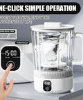 Straight Fire Cordless Mini Washing Machine Portable Underwear Cleaner No Sweat Travel Laundry Solution Splashproof Dorm And RV Lowkey Essential With Rechargeable Battery For Delicates White with timer display and power button.