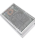 Beefy DC To DC Converter Module With Adjustable Voltage Regulator, metallic housing with ventilation, designed for efficient heat dissipation.