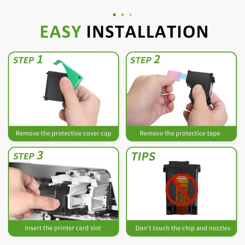 Installation guide for High Yield 67XL Black And Tri Color Ink Cartridge Two Pack For HP DeskJet And Envy Series