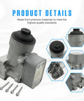 Upgraded Aluminum Oil Cooler Filter Housing Assembly with Gasket for 2012 2013 2014 VW Passat TDI 2.0L Diesel SE SEL Premium Models