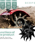 1622 Power Tiller Tines tilling soil deeply, compatible with most tiller cultivators, reversible for shallow cultivation