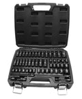 Go-To 53-Piece 1/4 Inch Drive Impact Socket Set With SAE And Metric Sizes From 3/16 To 9/16 Inch 4mm To 15mm in open case