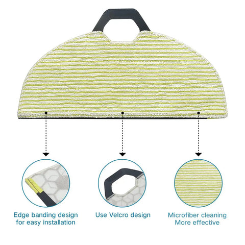 All In One Replacement Parts Kit For RV2001WD AV2001WD Robot Vacuum Including Side Brushes Filters And Cleaning Mop Pads