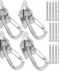 Heavy Duty Hammock Hanging Kit With Stainless Steel Pad Eye Hooks And Mounting Screws, 3600 Lbs Load Capacity For Indoor Outdoor Use