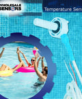 Replacement 520272 Air Water Solar Temperature Sensor With 20 Feet Cable For Pool And Spa, Easy Install, in a pool setting