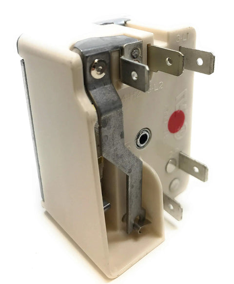 Replacement Range Switch 316436001 For Oven And Cooktop On Off Control; beige unit with metal connectors
