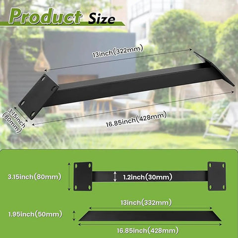 Heavy Duty 45 Degree Wood Bracket Kit For Pergolas Porches And Gazebos One Piece Carbon Steel Connector Brace That Makes Install A Breeze No Cutting Required Superior Load Bearing Support For Wood Structures