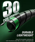 Graphite Telescoping Fishing Rod And Reel Combo With Carrier Bag featuring durable 30-ton graphite material detail