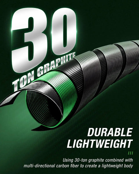 Graphite Telescoping Fishing Rod And Reel Combo With Carrier Bag featuring durable 30-ton graphite material detail