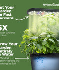 Indoor Hydroponic Garden With LED Grow Light For Year Round Harvest Holds Up To Six Pods Compact Countertop Herb And Veggie Kit
