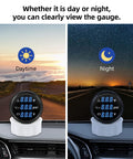 ARTILAURA 3-in-1 52mm black auto gauge with blue backlight for oil pressure, water temp and voltmeter; sensor included