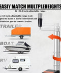 350W Electric Trailer Dolly With Aluminum Jockey Wheel, Heavy Duty Steel Frame, Adjustable Height, Puncture Resistant Tires, Portable Caravan And Boat Trailer Mover For Easy Loading, Parking And Warehouse Use with 12-24.8 inch adjustable range
