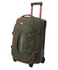 Rugged Rolling Duffel Bag For Travel And Carry On, Stand Alone Upright Design, 22 Inch Luggage In Dark Thyme, Eddie Bauer Expedition 2.0