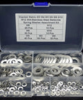 225 Pieces Belleville Spring Washers Kit M3 To M12 Metric Conical Washers For Preload And Tightening Joints Built To Last 304 Stainless Steel DIN 6796 Compliant Heavy Duty Assortment Set For Bolts And Bearings in storage case