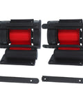 Heavy Duty Retractable Belt Barrier Wall Mounted Crowd Control Divider featuring smooth gliding telescoping tape, red tape, and black housing.