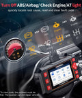 OBD2 Car Scanner NT604 Elite Easy To Use Out Of The Box ABS SRS And Transmission Diagnostic Tool interface on dashboard