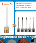 Heavy Duty Brass Ball Pump Needles Set 12 Pack No Break Tough As Nails Universal Fit for Hand Pumps illustration