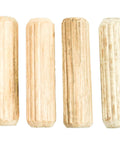 100 Pack Five Sixteenth Inch By One And One Half Inch Birch Wood Dowel Pins Straight Fluted Dowels With Beveled Ends