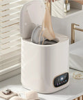 Portable Fully Automatic Washing Machine With LCD Touchscreen Auto Cycle One Click Operation No Sweat Cleanup For Dorms Apartments And RV Travel 9L Compact Washer with undergarment inside.